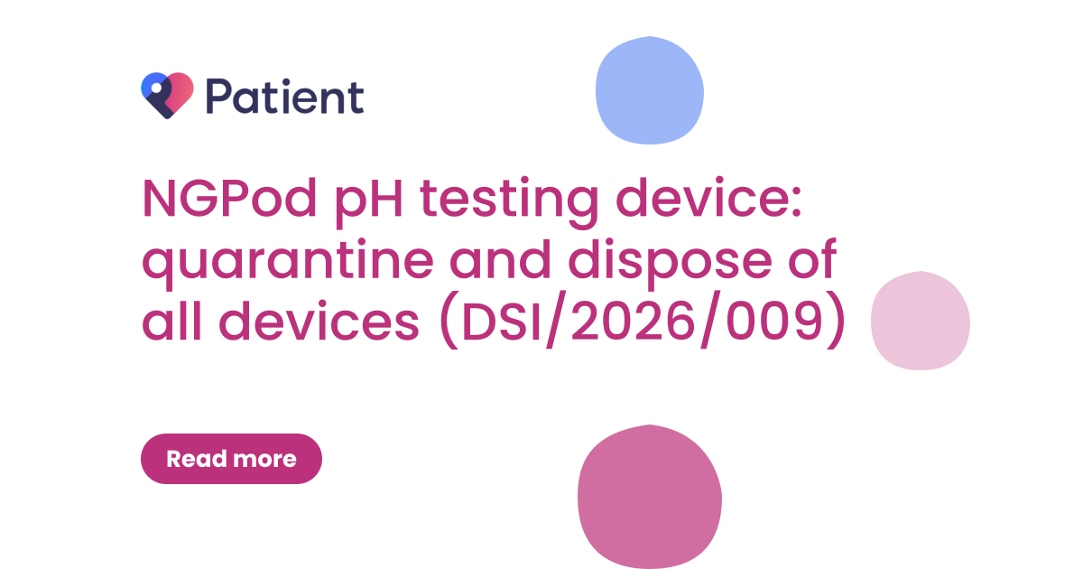 NGPod pH testing device: quarantine and dispose of all devices (DSI/2026/009)