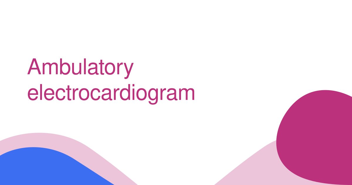 Ambulatory electrocardiogram