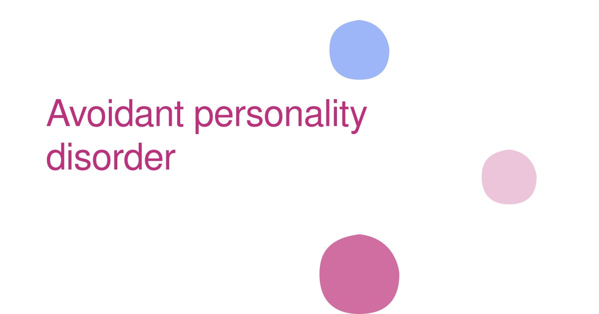 Avoidant personality disorder 