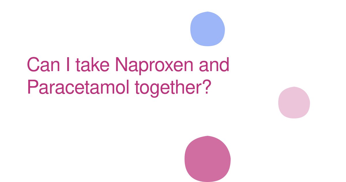 Can I take Naproxen and Paracetamol together?