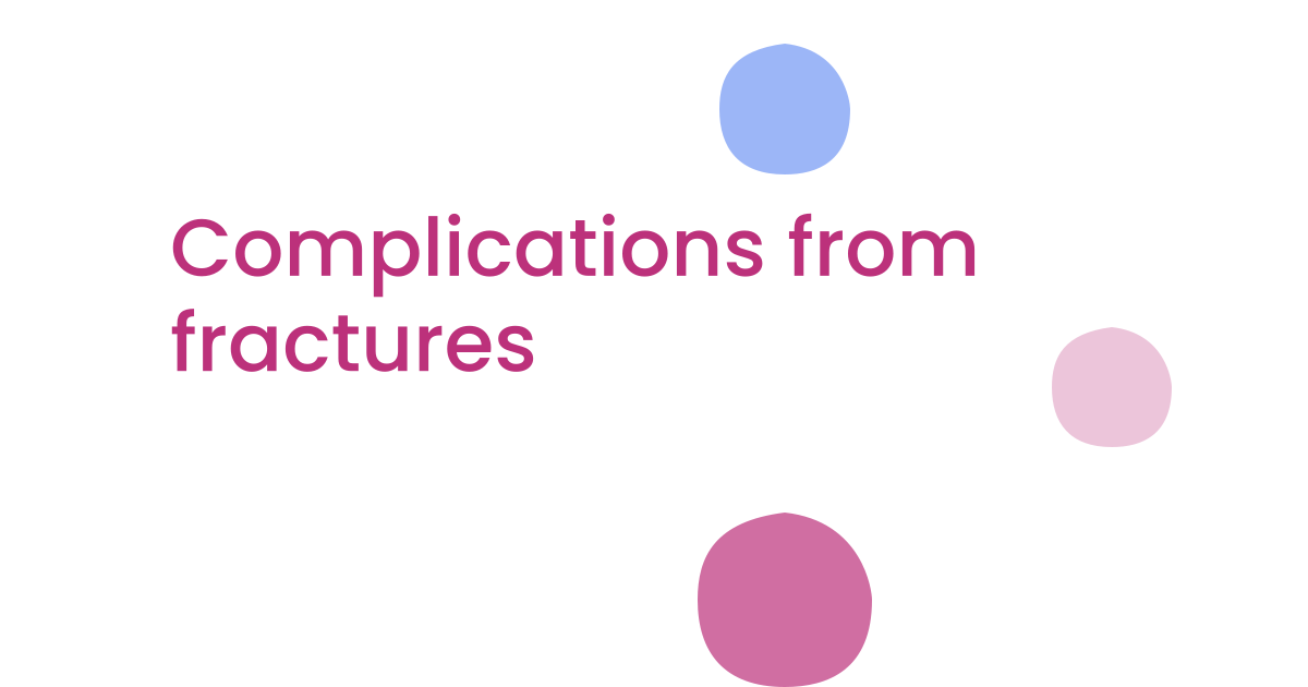 Complications from fractures