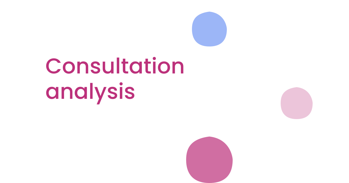 Consultation analysis