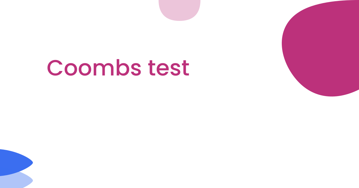 Coombs test