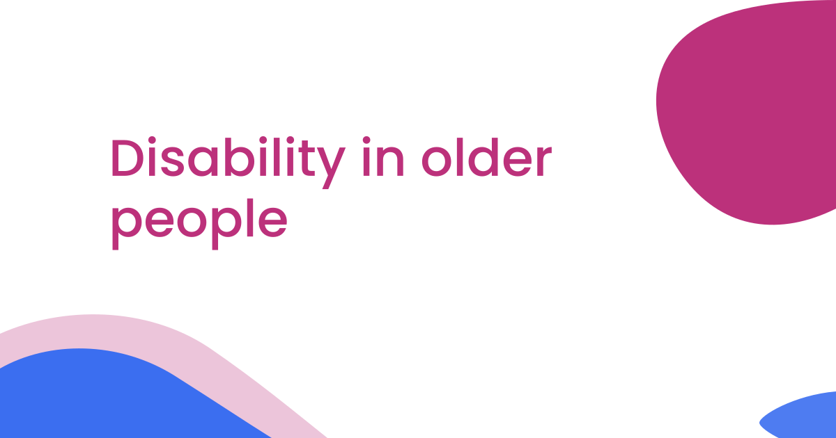 Disability in older people
