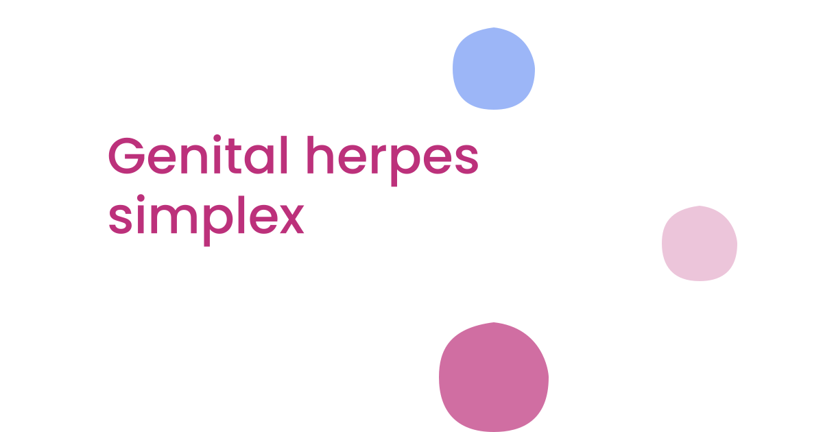 Genital herpes simplex