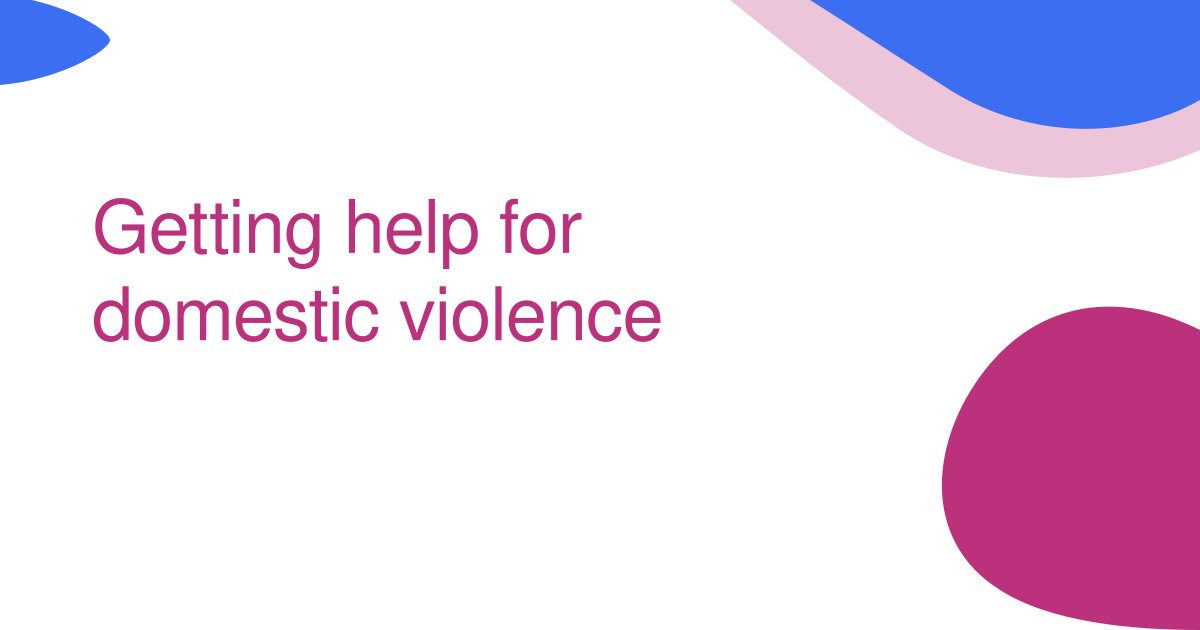 Getting help for domestic violence