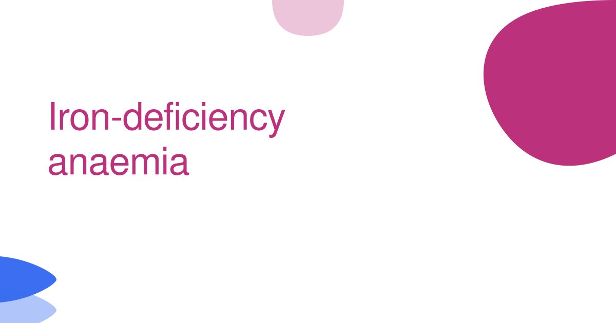 Iron-deficiency anaemia