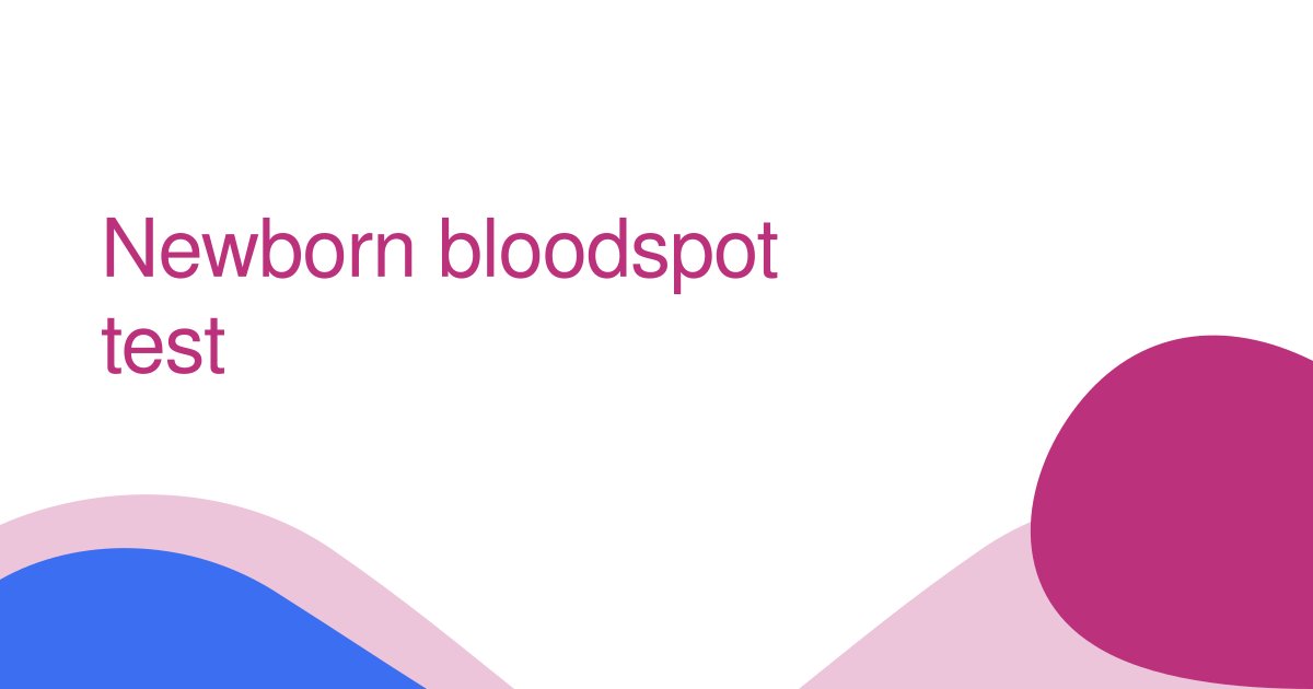 Newborn bloodspot test