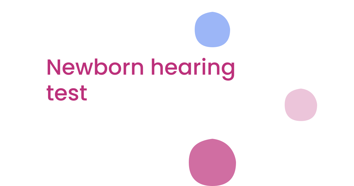 Newborn hearing test