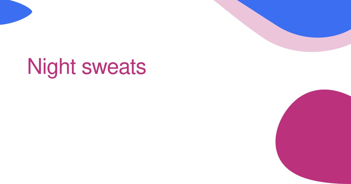 Night sweats