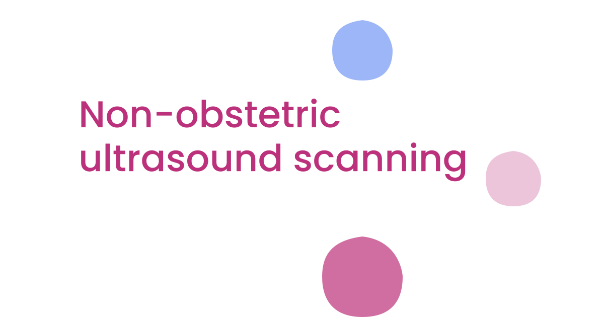 Non-obstetric ultrasound scanning