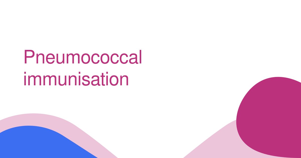 Pneumococcal immunisation