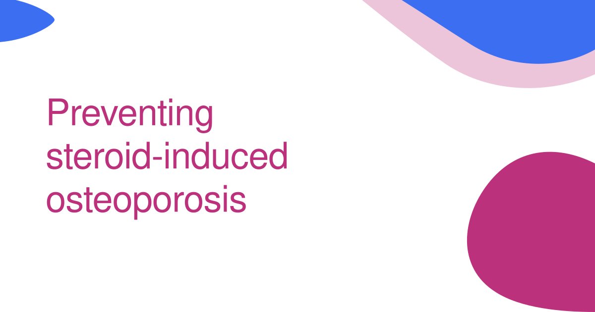 Preventing steroid-induced osteoporosis
