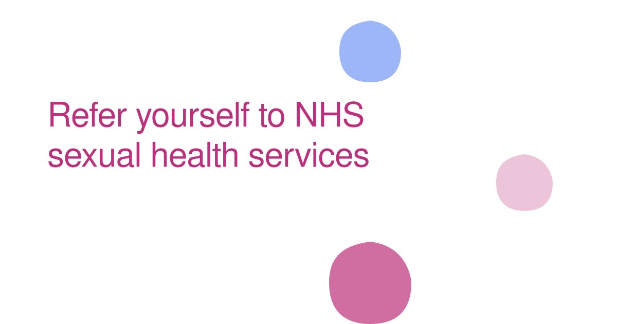 Refer yourself to NHS sexual health services