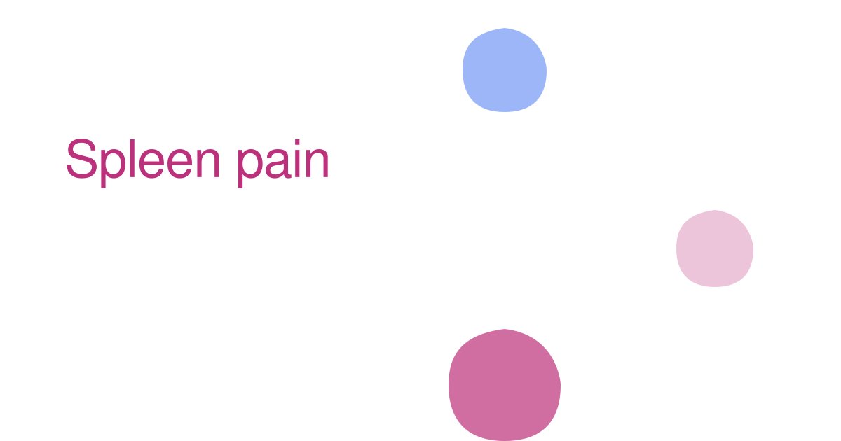 Spleen pain