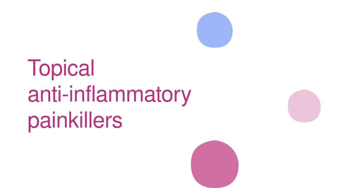 Topical anti-inflammatory painkillers